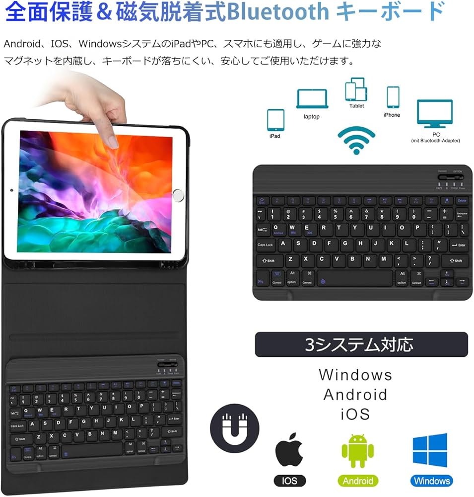 Amazon.co.jp: [2026年昇級版] iPad 第9世代 キーボード ケース 10.2