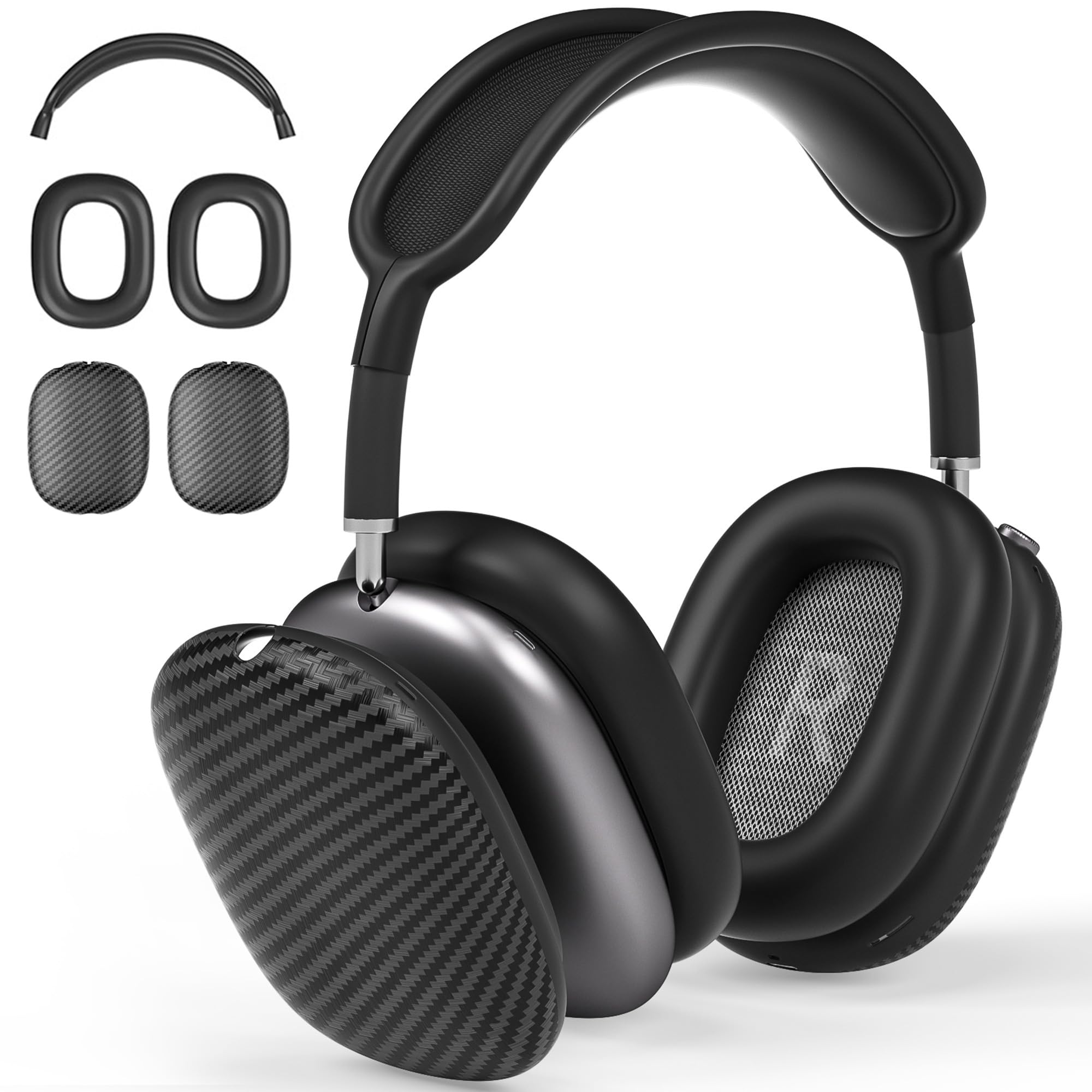 Amazon | AirPods Max ヘッドホン用ケースカバー、AHBTEYM カーボン