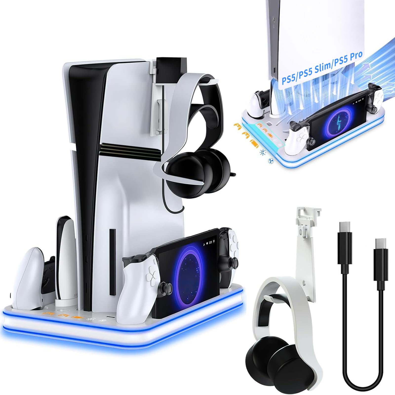 Amazon.co.jp: PS5 Pro/PS5 Slim/PS5対応 縦置きスタンド 【新登場5-in