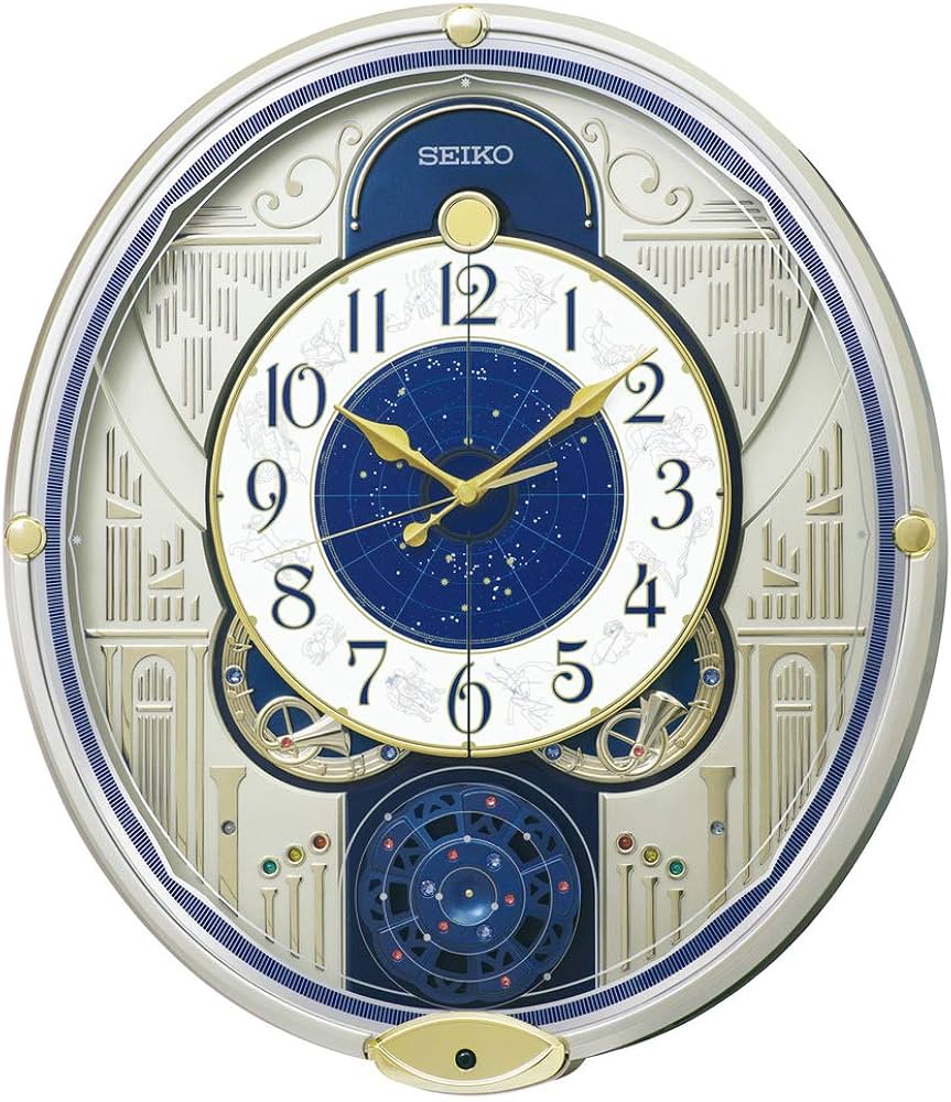 Amazon.com: Seiko RE582G Wall Clock, Karakuri Clock, Radio, Light