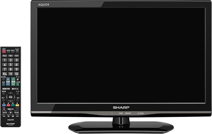 動作快調!] シャープ19型液晶テレビ カード リモコン付 しっかり梱包お