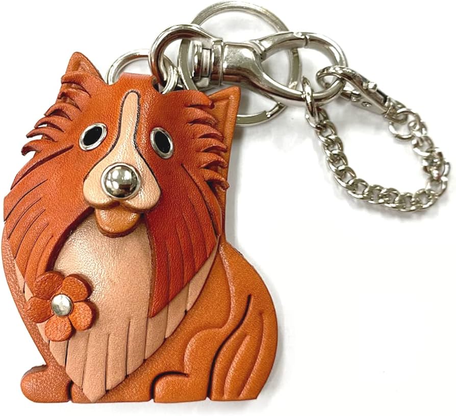 Amazon.co.jp: シェットランドシープドッグ/シェルティ 犬 本革製