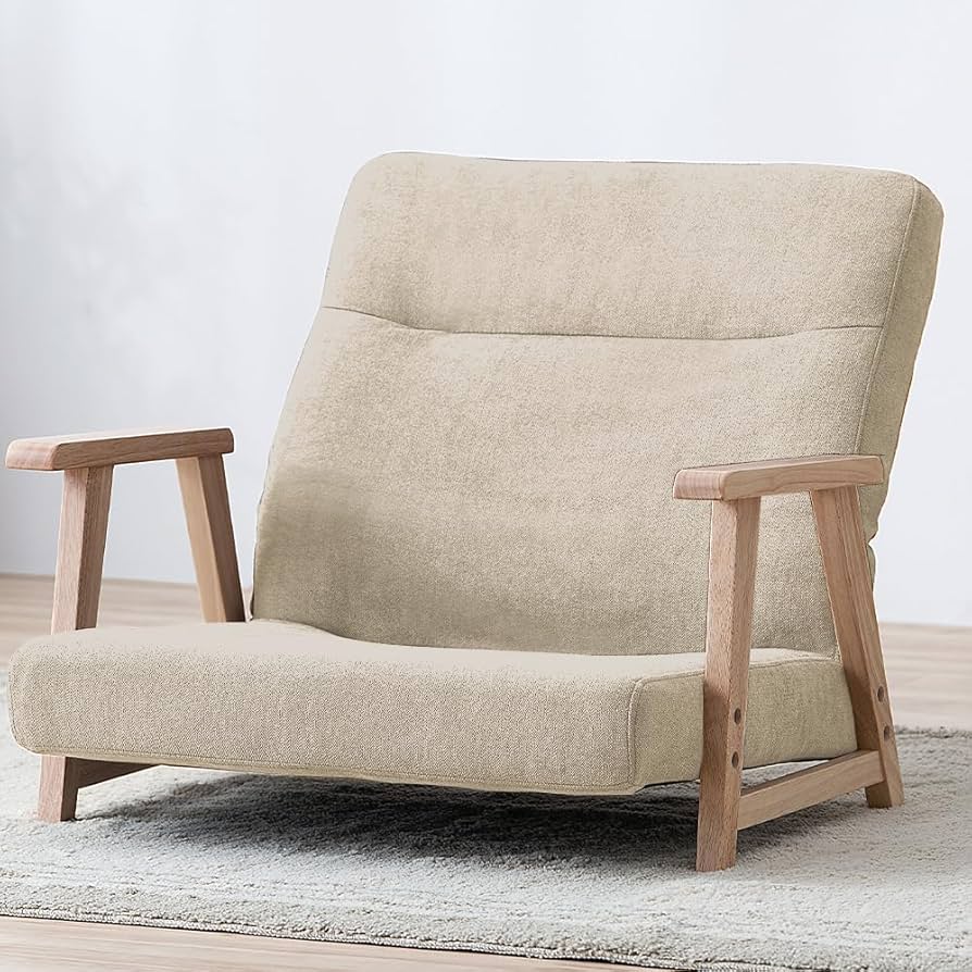 Amazon.co.jp: アイリスプラザ ウッドアームチェア 座椅子