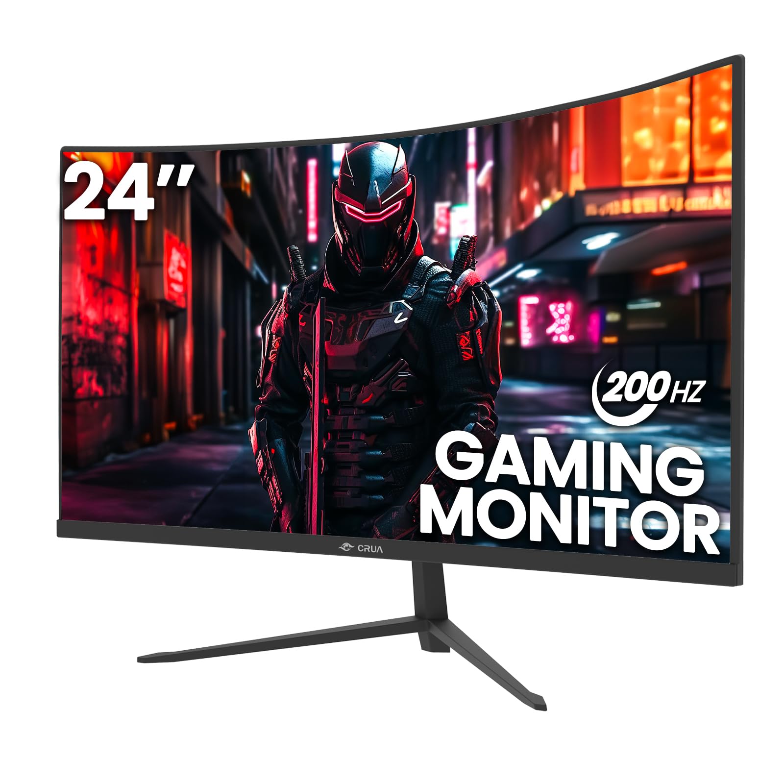 Amazon.com: CRUA 24 Inch 200hz/180hz Curved Gaming Monitor, FHD