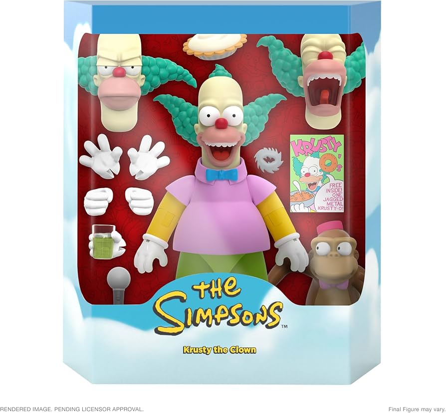 Amazon.com: Super7 Ultimates The Simpsons Krusty The Clown - 7