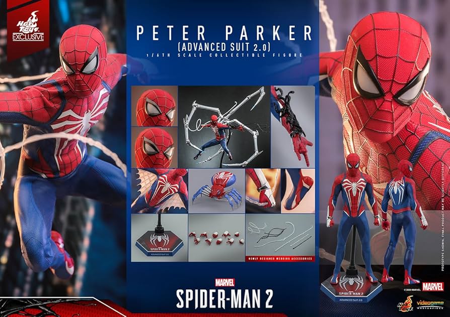Amazon.co.jp: Hot Toys ピーターパーカー アドバンスドスーツ 2.0