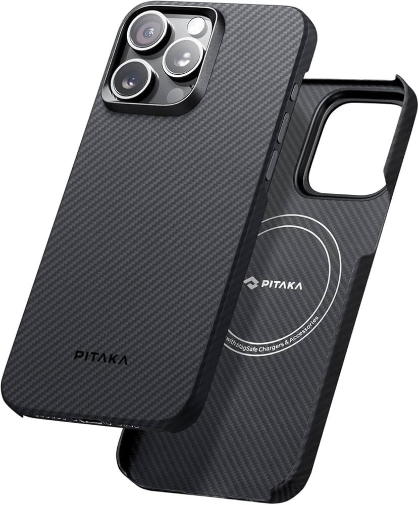 Amazon.com: pitaka MagEZ Case 4 for iPhone 15 Pro, 6.1-inch, Slim