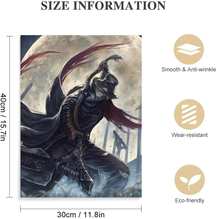 Amazon.co.jp: アートパネル Bloodborne ブラッドボーン 最初の狩人