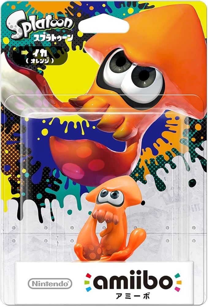 Amazon.co.jp: amiibo イカ【オレンジ】 (スプラトゥーンシリーズ