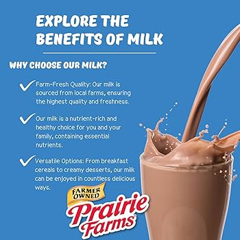 Amazon.com: Prairie Farms - Chocolate Lactose Free Milk, Shelf