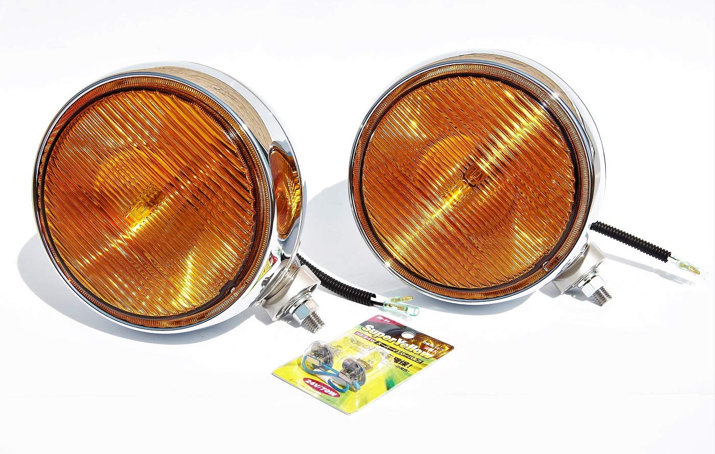 Amazon | IPFフォグランプ イエロー 12V 200Ф 2ヶ＆H3バルブ イエロー