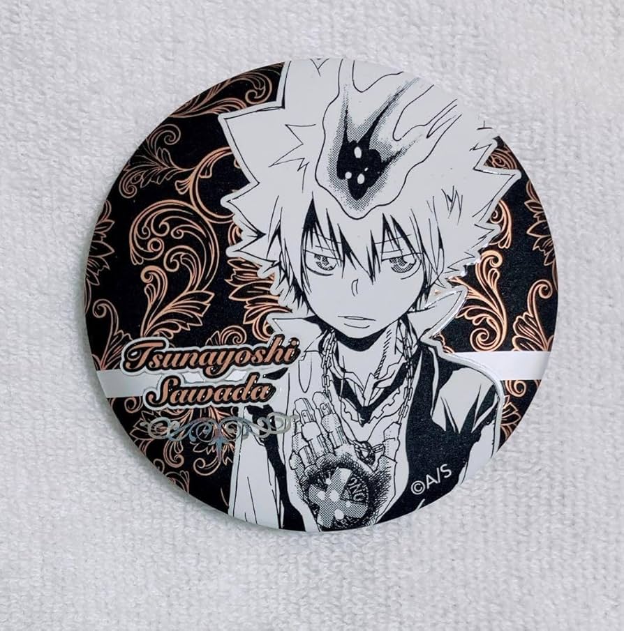 注文 リボーン 沢田綱吉 スクエア缶バッジ その1 ナンジャタウン