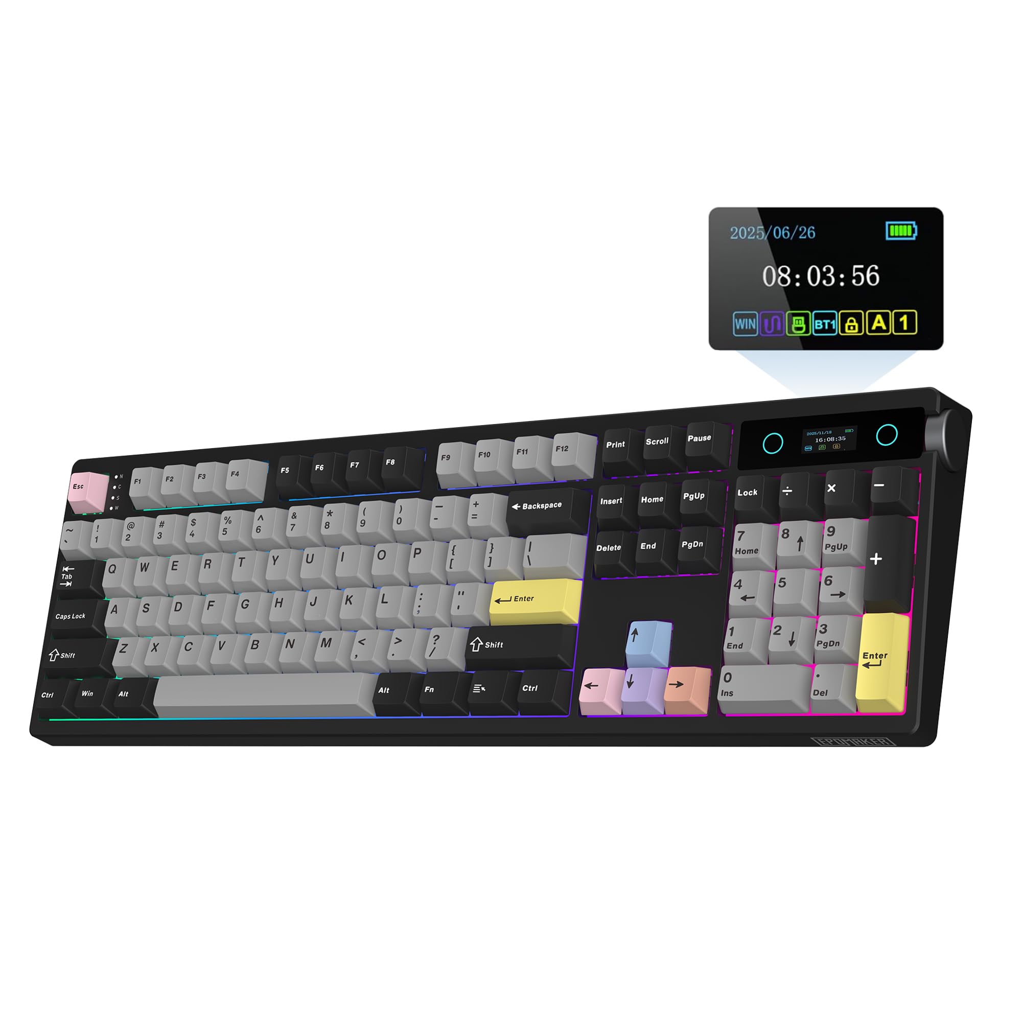 Amazon | EPOMAKER TH108 PRO フルサイズメカニカルキーボード 画面