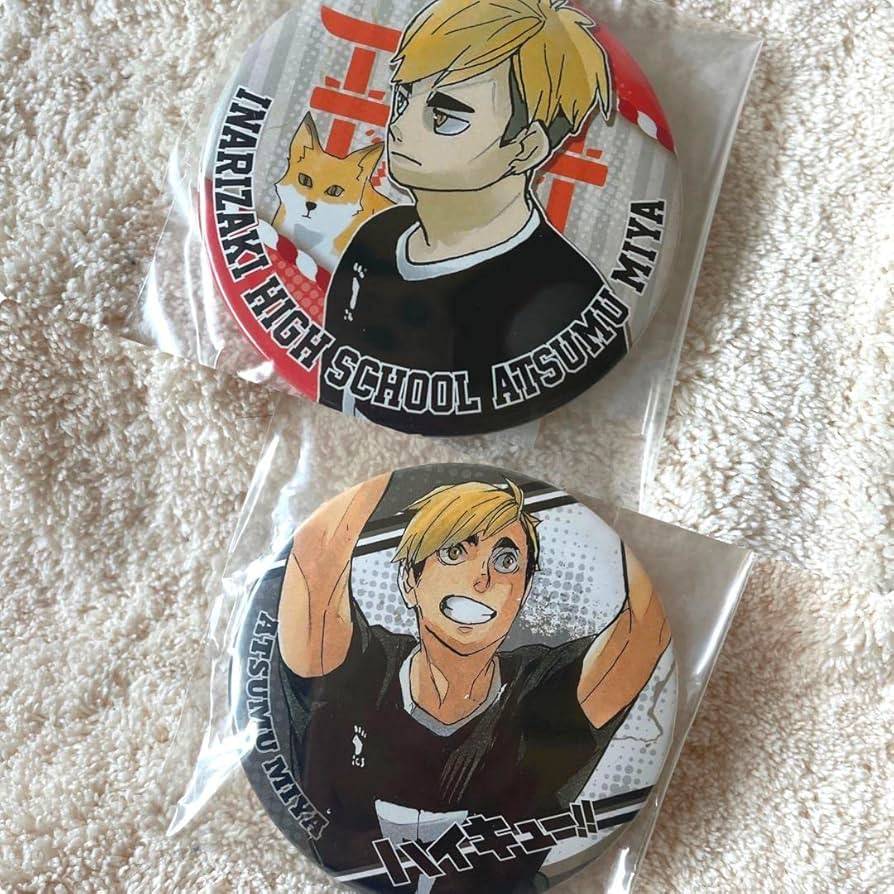 Amazon.co.jp: ハイキュー 宮侑 原作コレクション缶バッジ 2個セット