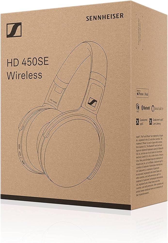 Amazon.com: Sennheiser HD 450SE Black Bluetooth 5.0 Wireless