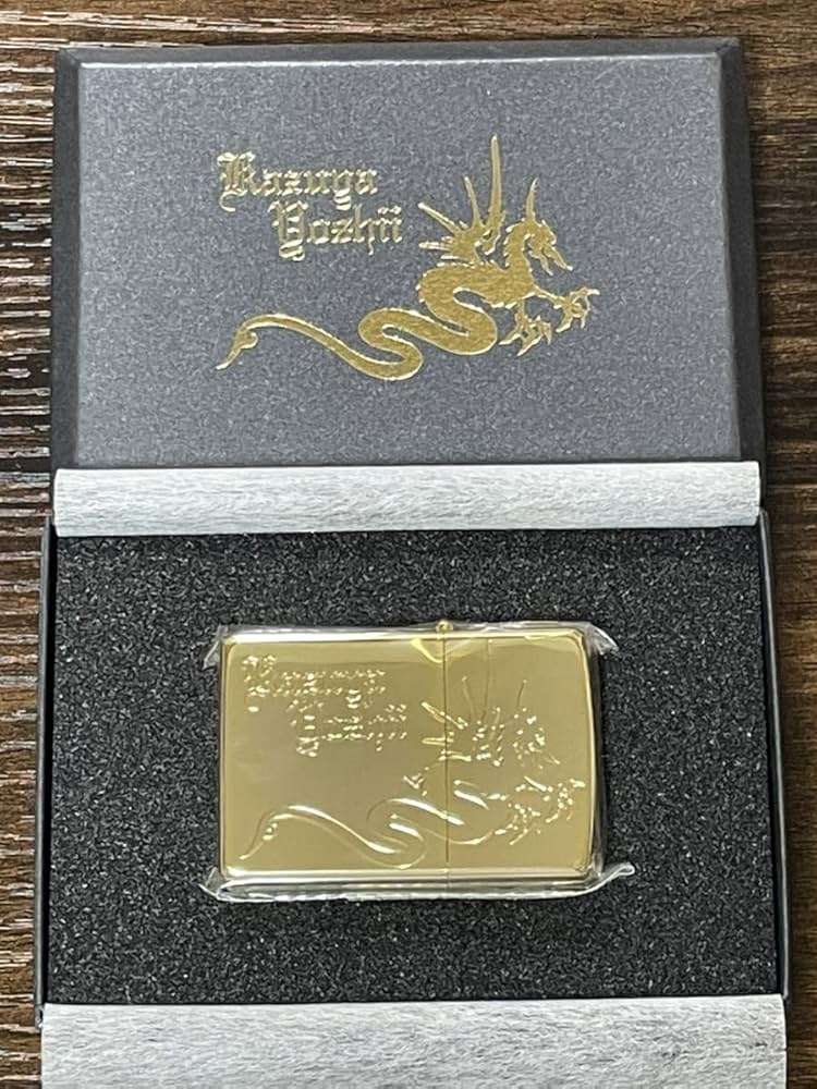 Amazon.co.jp: zippo kazuya yoshii GOLD DRAGON 吉井和哉 ドラゴン