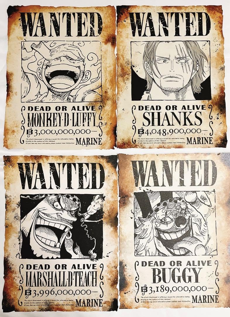 Amazon.co.jp: ワンピ ース ONEPIECE 30億ルフィ 新四皇手配書ポスター