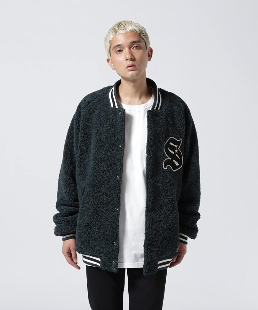 Amazon | [Schott NYC] [ショット] BOA STADIUM JACKET/ボアスタジャン