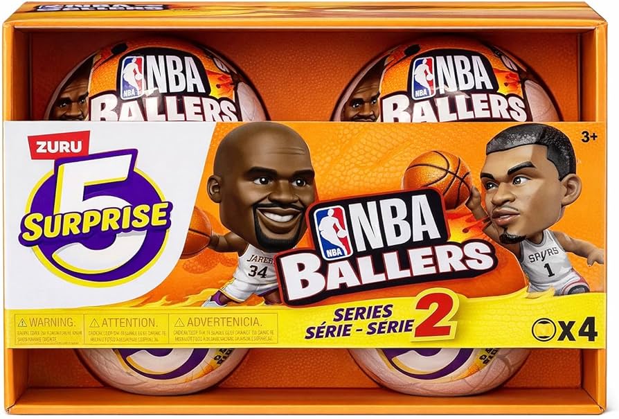 Amazon.com: ZURU 5 Surprise NBA Ballers Series 2 Official NBA