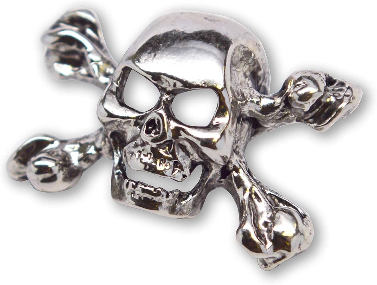 Amazon.com: Gothic Skull and Crossbones Jacket or Hat Pin Polished
