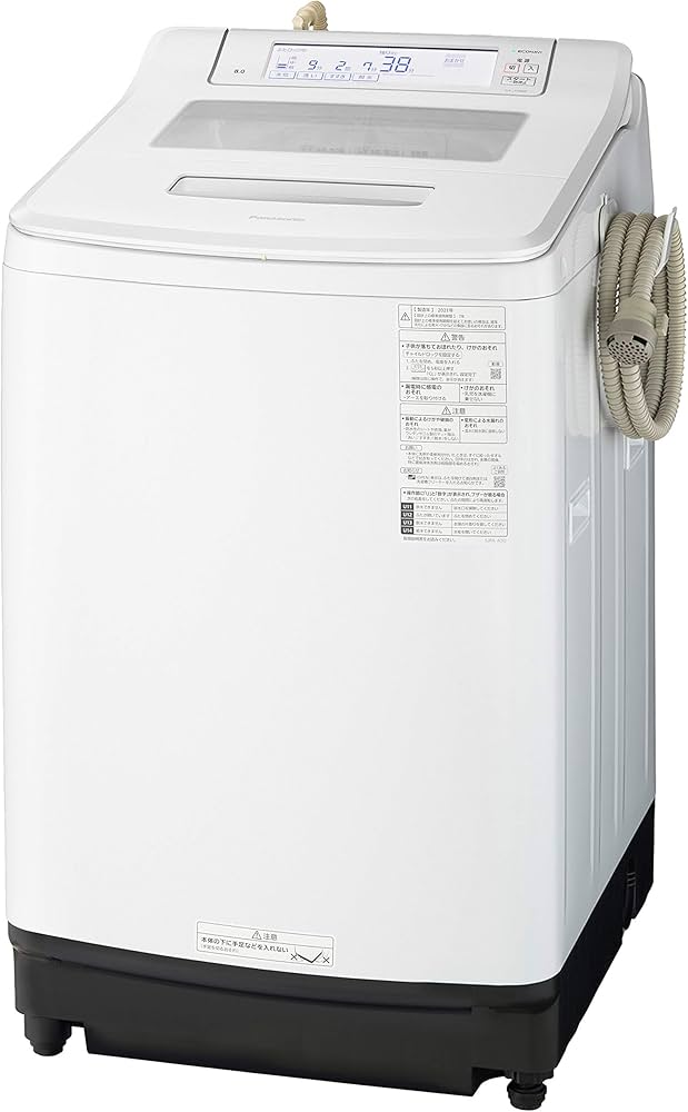 Amazon.co.jp: パナソニック 全自動洗濯機 洗濯8kg NA-JFA808-W