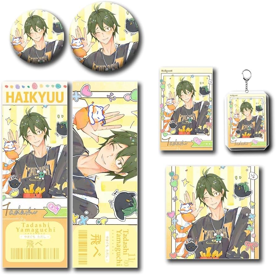 Amazon.co.jp: ハイキュー!! 月島蛍 山口忠 グッズ セット 福袋 6点