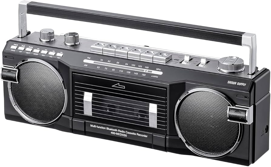 Amazon.co.jp: サンワダイレクト Bluetooth搭載 ラジカセ MP3変換