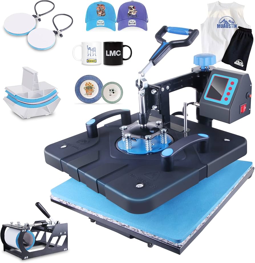 Amazon.com: HORGELU Upgraded 5 in 1 Heat Press Machine 15x15 Inch