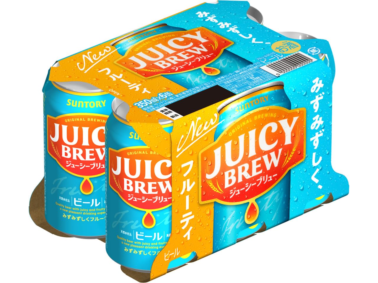 Amazon.co.jp: サントリー ジューシーブリュー 350ml×6缶×4個(24缶