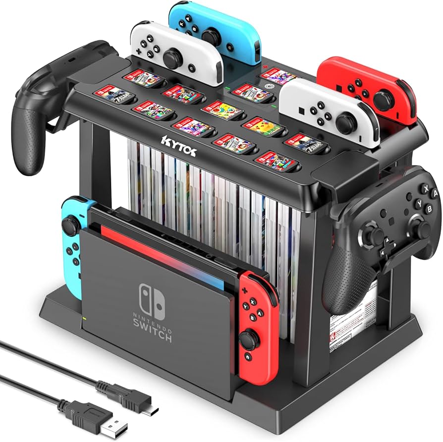 Amazon.co.jp: Switch 収納 スタンド Kytok Joy-Con充電 Switchドック