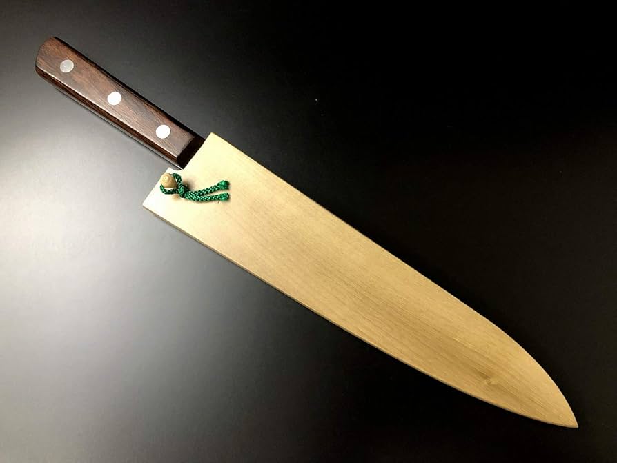 Amazon | 有次 包丁 牛刀 240 mm AUS-10 築地 ARITSUGU 柄 鞘付 | 築地