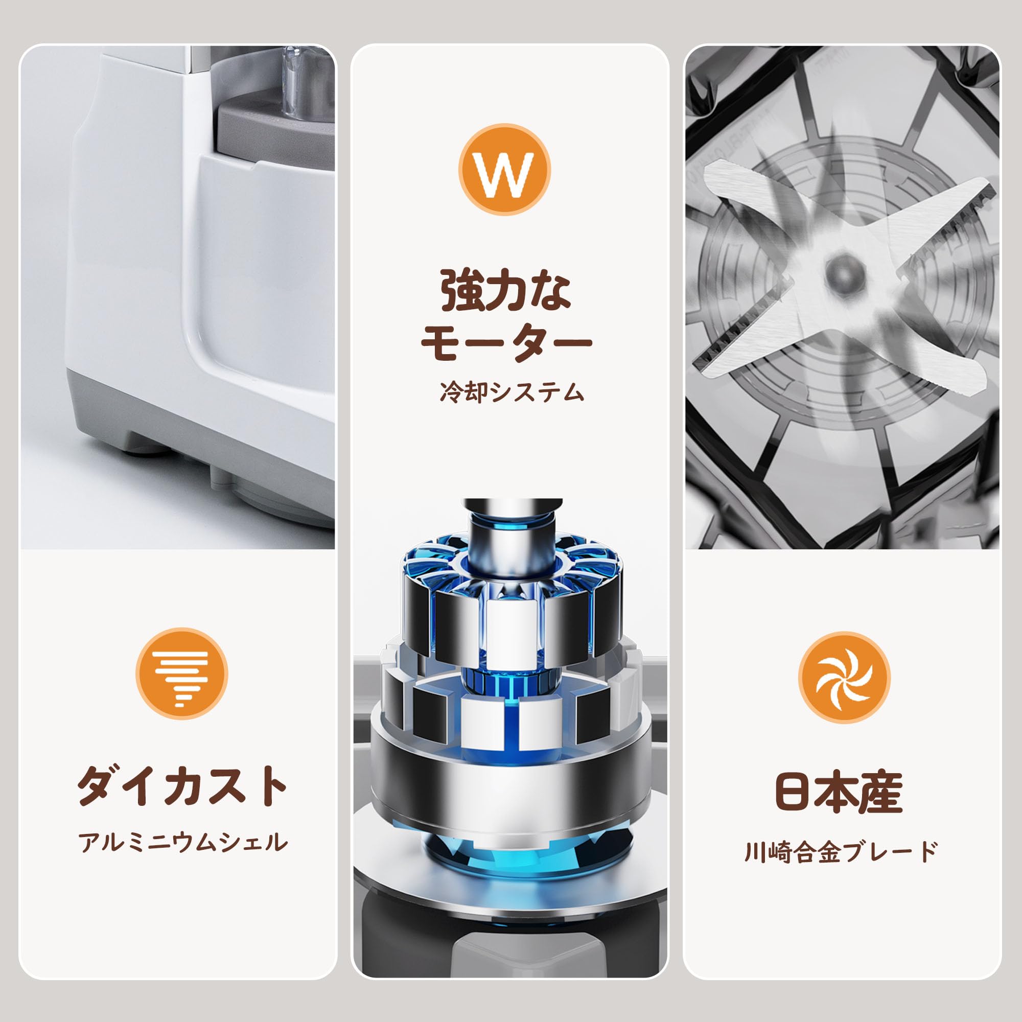 Amazon | Fretta 真空ミキサー 真空ブレンダー 1500m l 大容量