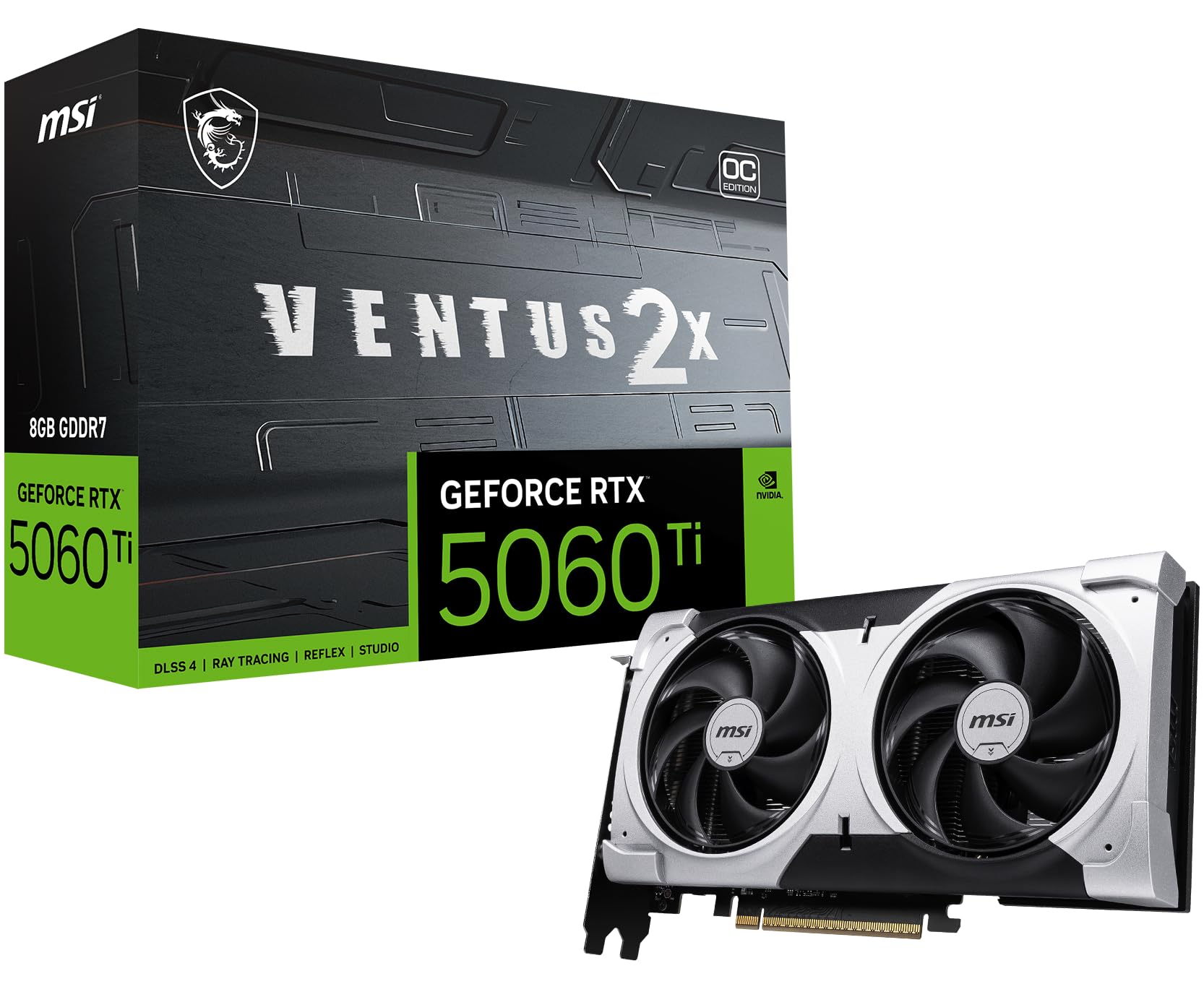 Amazon.com: msi Gaming RTX 5060 Ti 8G Ventus 2X OC Plus Graphics