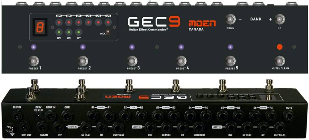 Moen GEC9 V2 Guitar Effects Routing System, Looper, Pedal Switcher