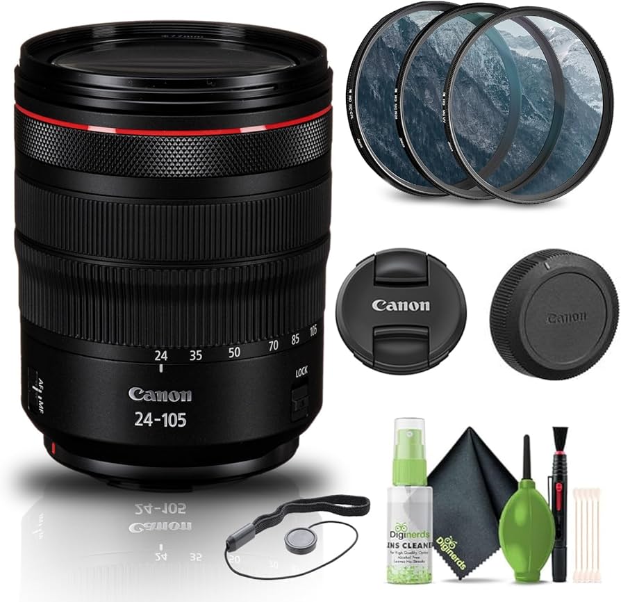 Amazon.com : Canon RF 24-105mm f/4L is USM Lens (2963C002) +