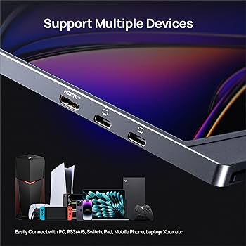 Amazon.co.jp: ARZOPA 16.1インチ モバイルモニター グレー 144Hz