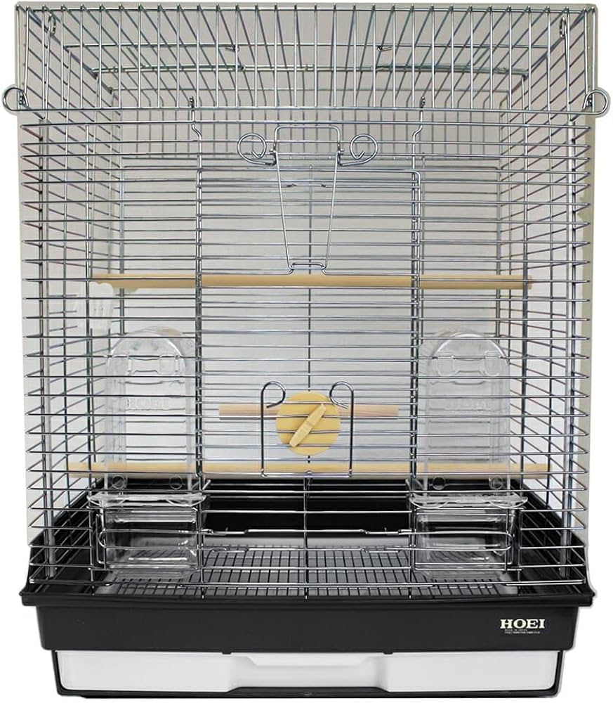 Amazon | HOEI 465オカメ 底カラー：ブラック | ホーエー | 鳥かご