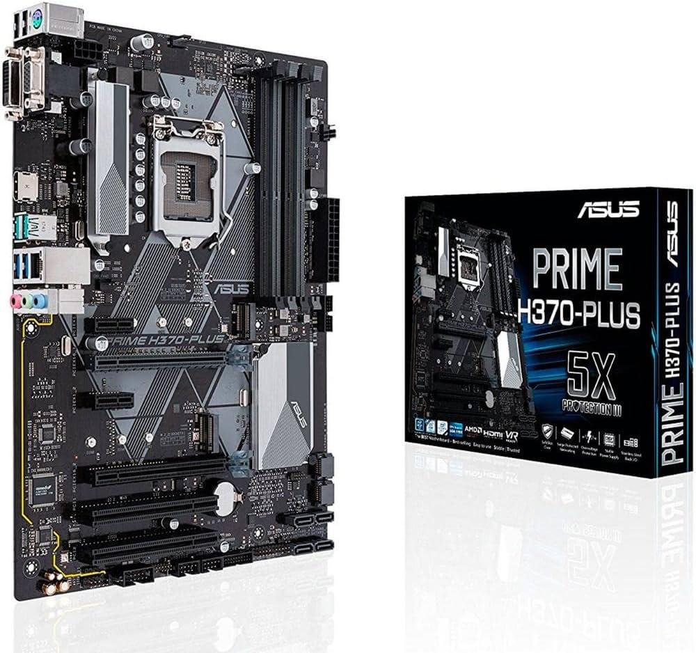 Amazon | ASUS Prime H370-Plus LGA1151 (300シリーズ) DDR4 HDMI DVI