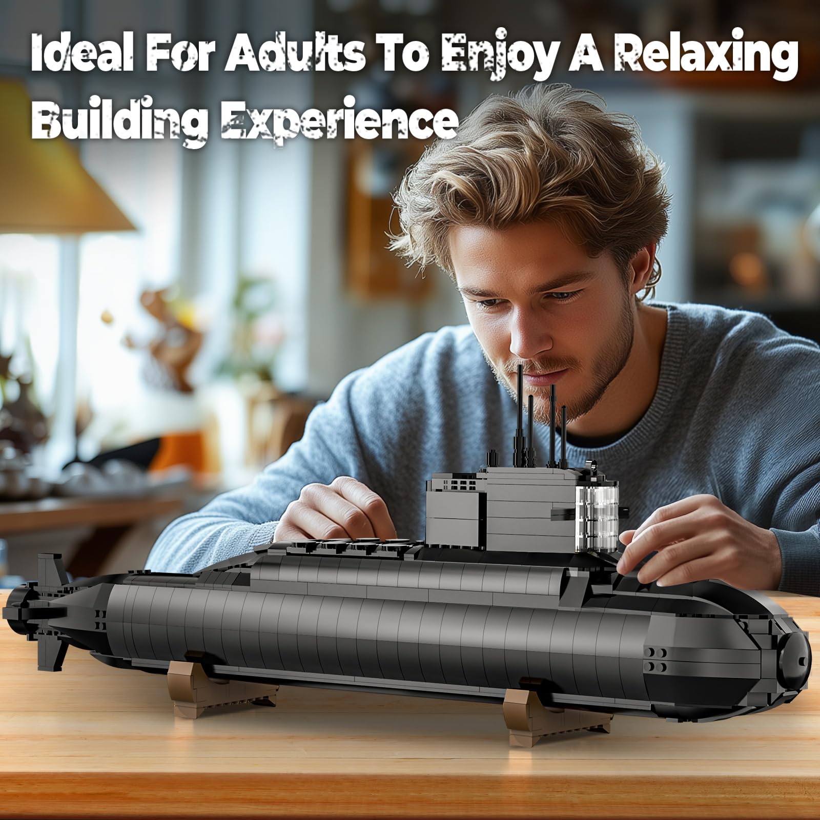 Amazon.co.jp: 戦略的原子力潜水艦おもちゃビルディングブロックセット