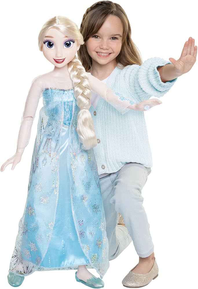Amazon.com: Disney Frozen Elsa Doll, 100 Ice Powers, Light Up