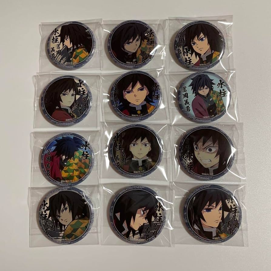 Amazon.co.jp: ufotable お楽しみくじ 絵巻カフェ 缶バッジ 冨岡義勇