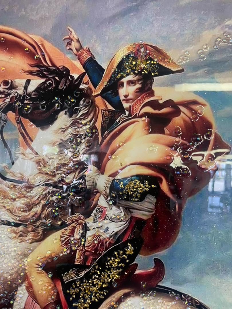 Amazon.co.jp: 水晶絵 ルイダヴィッド「ナポレオン」 アートパネル