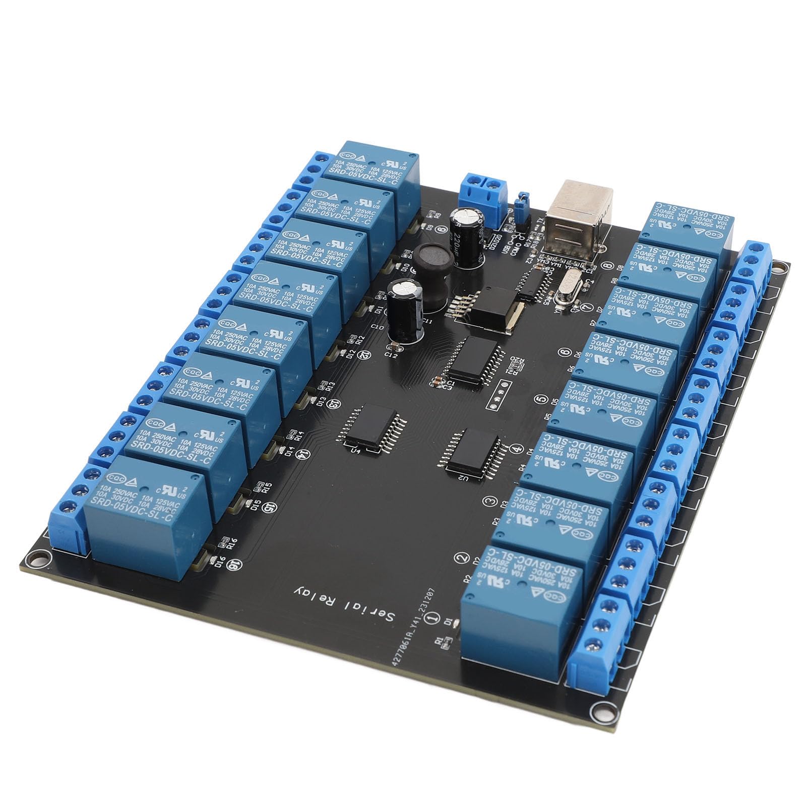 Amazon.co.jp: 16チャンネルリレーボード、USBシリアルポート制御