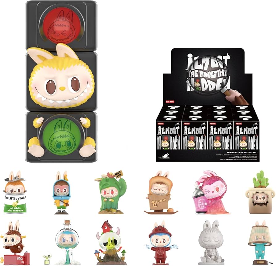 Amazon.com: POP MART The Monsters Almost Hidden Series Blind Box