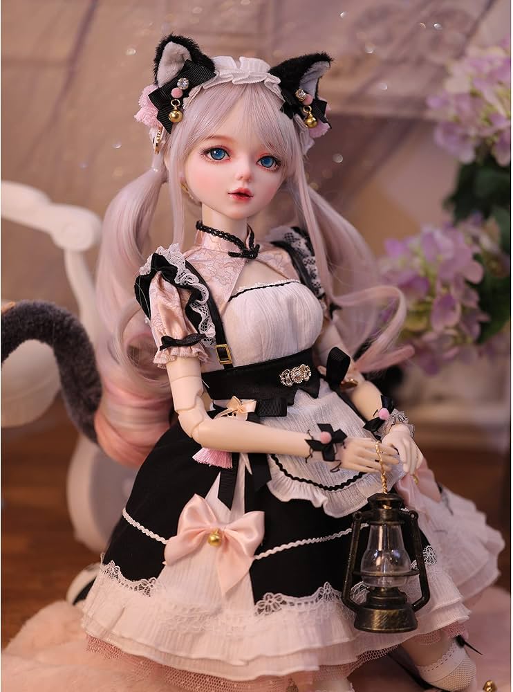 Amazon | Kuyif 球体関節人形 1/3 BJDドール フルセット メイド服