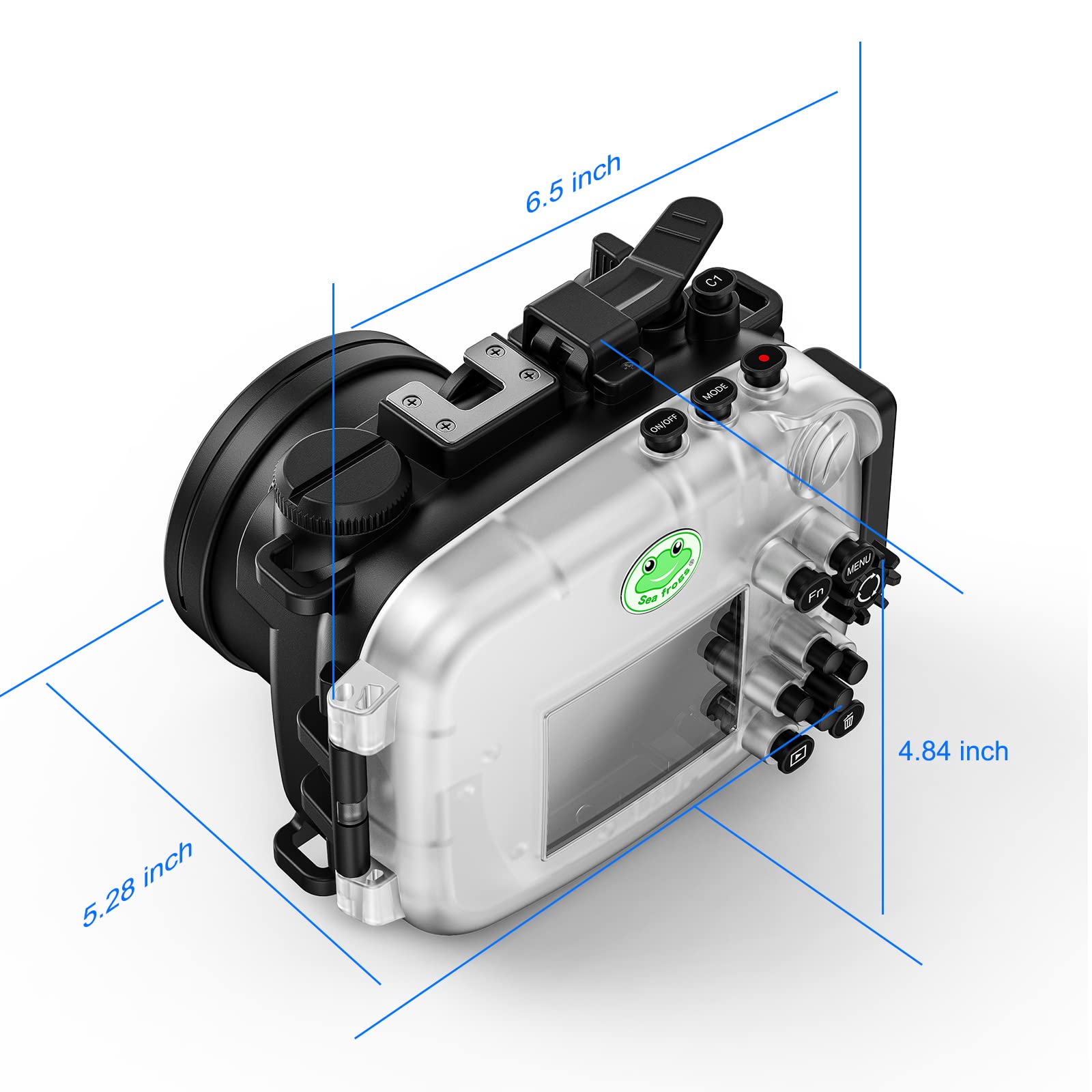 Amazon | Sea Frogs 防水カメラハウジング Sony ZV-1 IPX8 40m/130