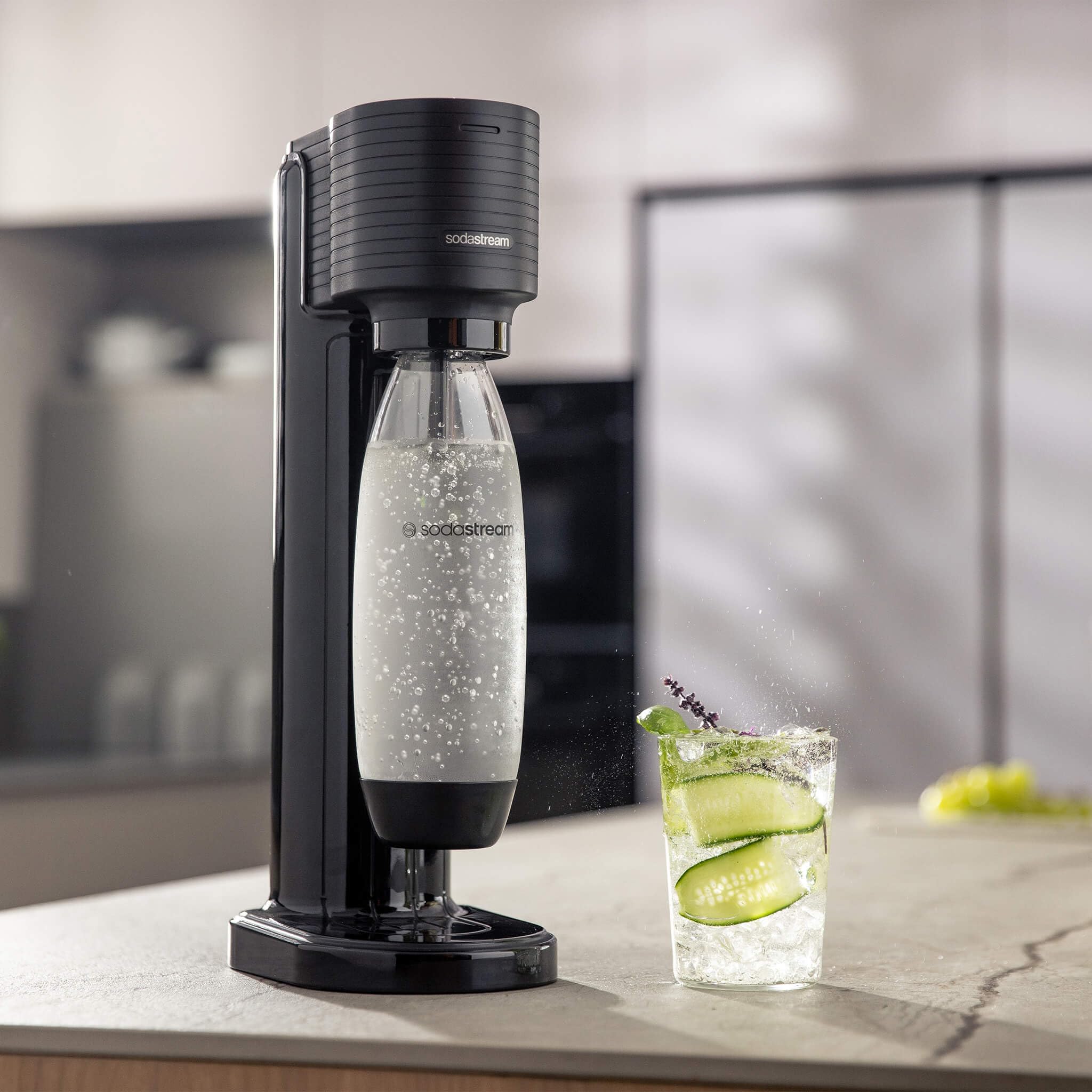 Amazon.com: Gaia Black Sparkling Water Machine: Home & Kitchen