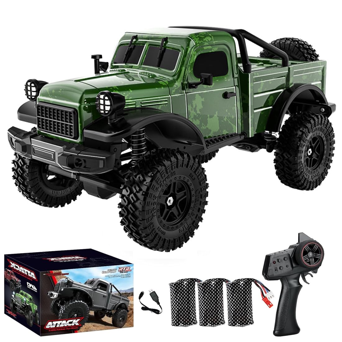 Amazon.com: Tiodei 1/16 Scale 4WD JJRC C8813 High-Torque RC