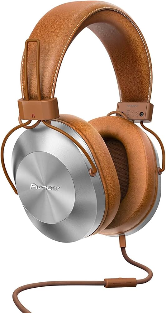 Amazon.com: PIONEER Hi-Res Over-Ear Headphones, Brown SE-MS5T(T