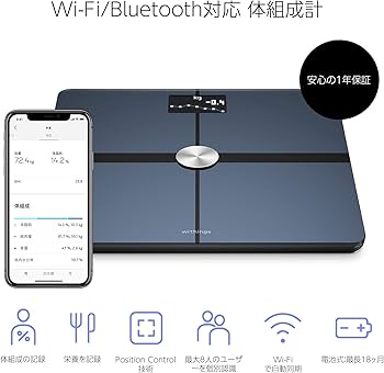 Amazon.co.jp: Withings Body + フランス生まれのスマート体重計